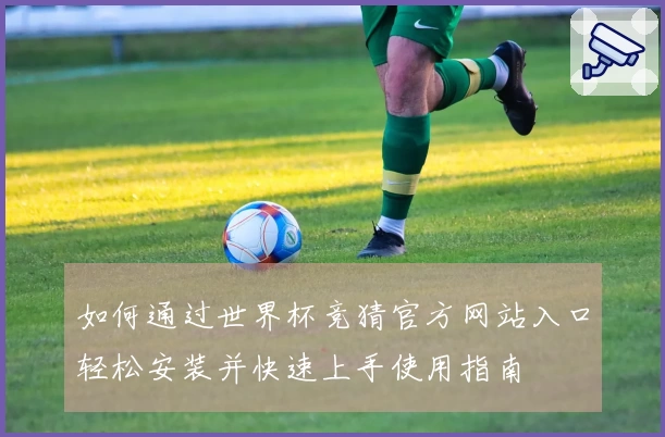 如何通过世界杯竞猜官方网站入口轻松安装并快速上手使用指南